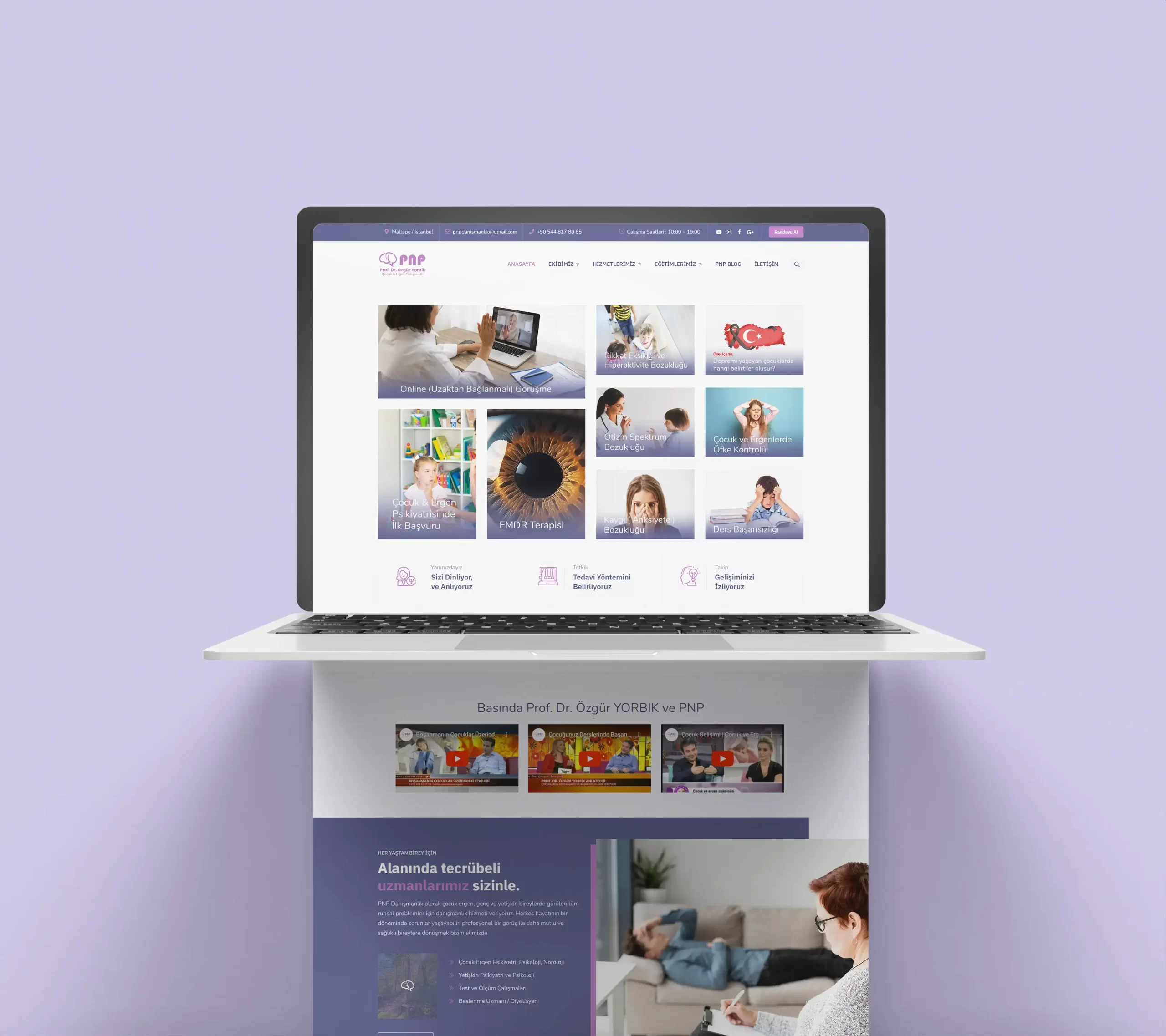 Website tasarımı gerçek iş örneği görseli.